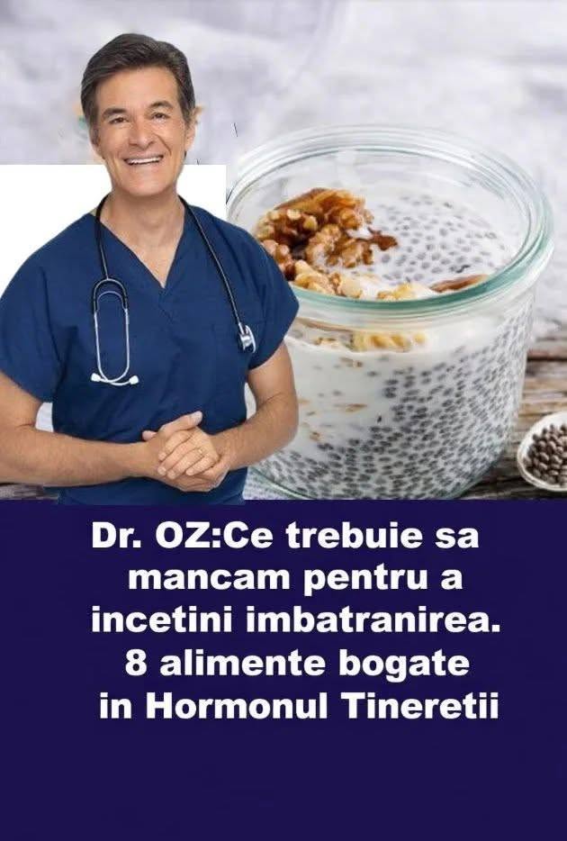 Dr. Oz- Ce trebuie sa mancam pentru a incetini imbatranirea.