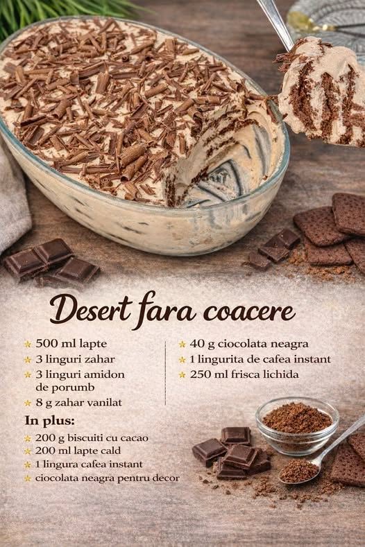 Desert delicios fara coacere – Este gata in 5 minute si se topeste in gura, trebuie incercat macar o data