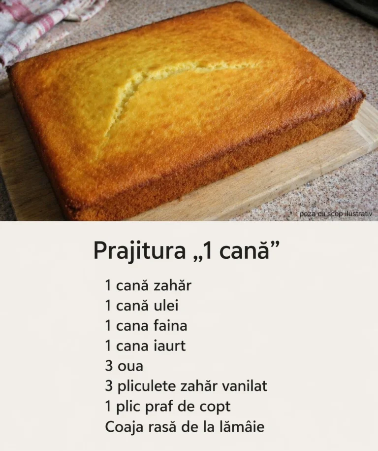 Prăjitura „O Cană” – Desert rapid și delicios