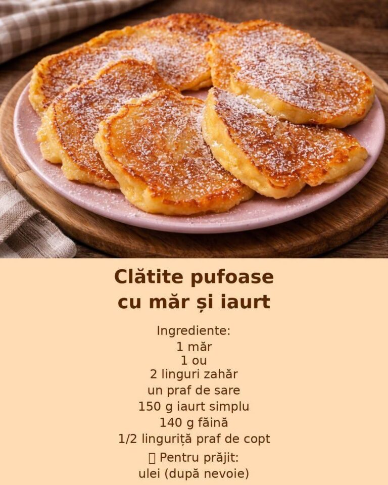 Clatite pufoase cu mar si iaurt – rapide si super gustoaseClatite pufoase cu mar si iaurt – rapide si super gustoase