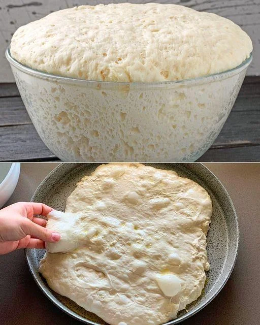 Rețeta pentru un aluat ușor de pizza, plin de bule și cu puțină drojdie