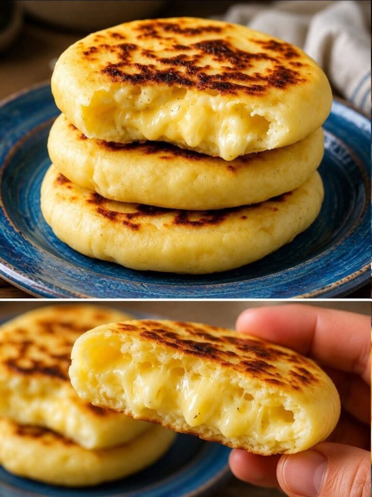 Arepas columbiene cu brânză