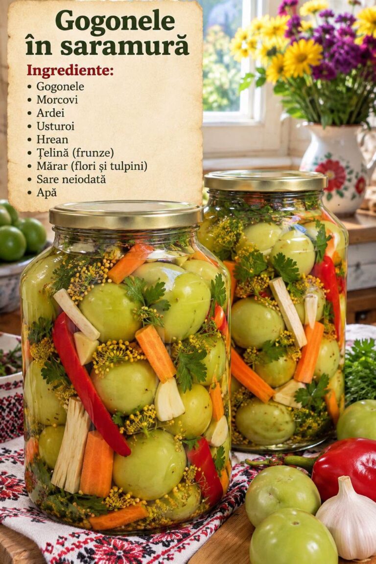 Gogonele în saramură – crocante, aromate și perfecte pentru iarnă!