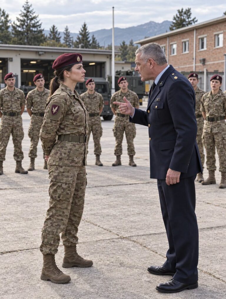 Colonelul își dezvăluie gradul după ce a fost umilită în fața trupelor