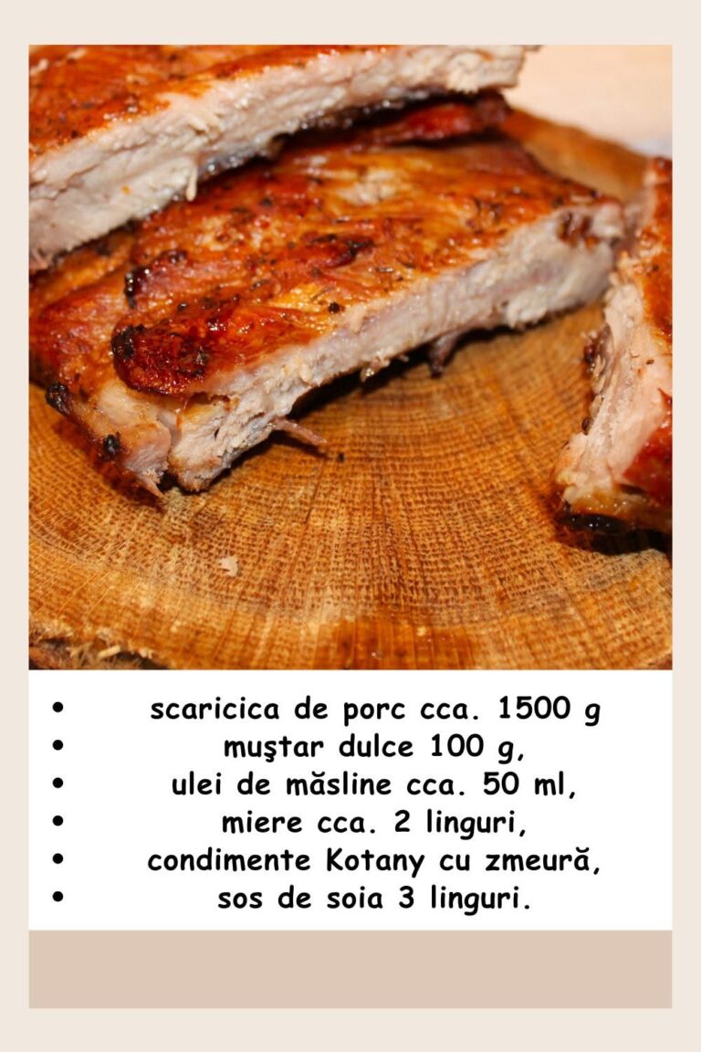 Coaste de porc glazurate