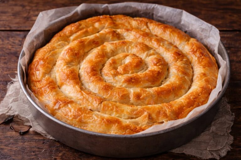 Placinta rasucita cu branza sarata