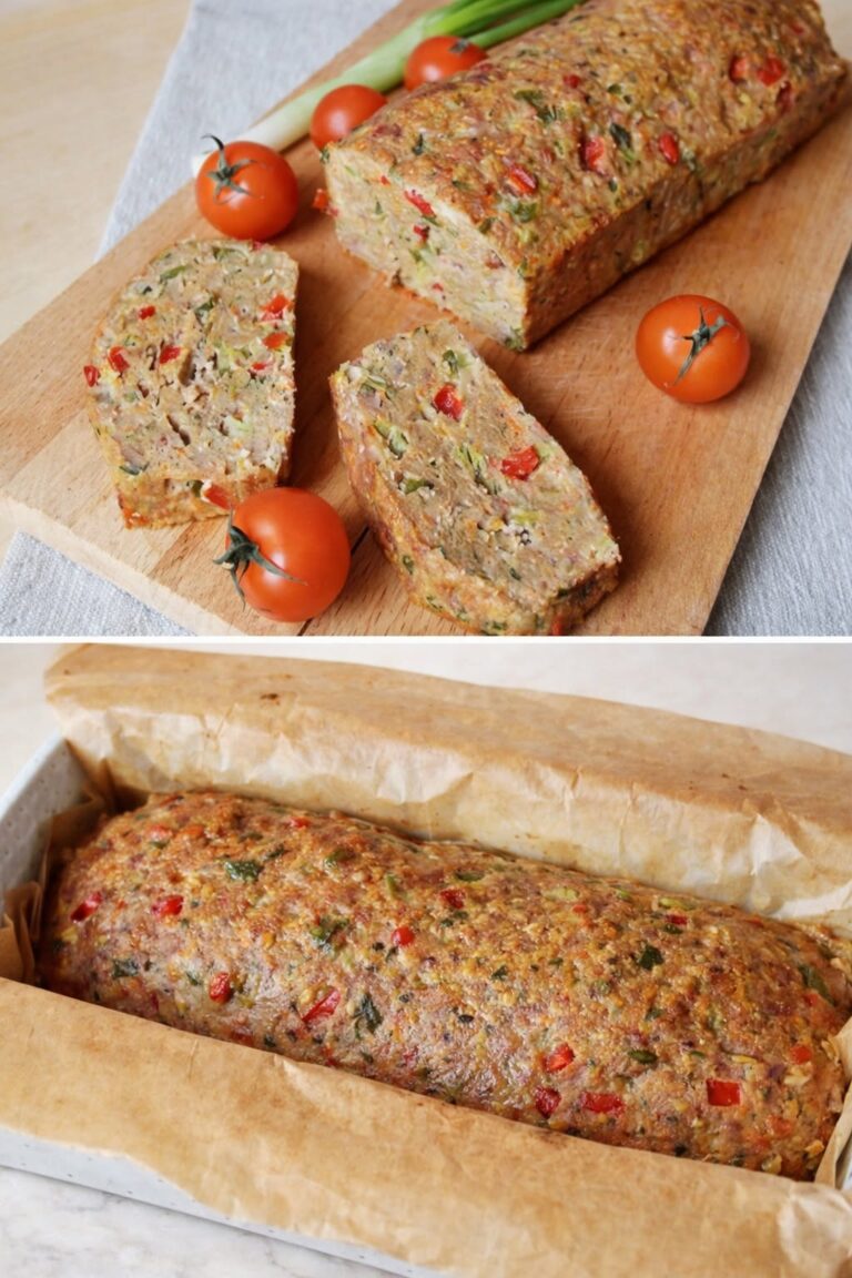 Aperitiv rulada din carne tocata cu legume