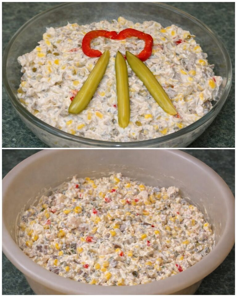 Salata de piept de pui cu ciuperci si porumb
