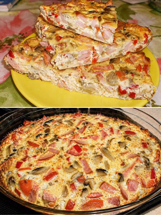 Aperitiv omleta pufoasa la cuptor