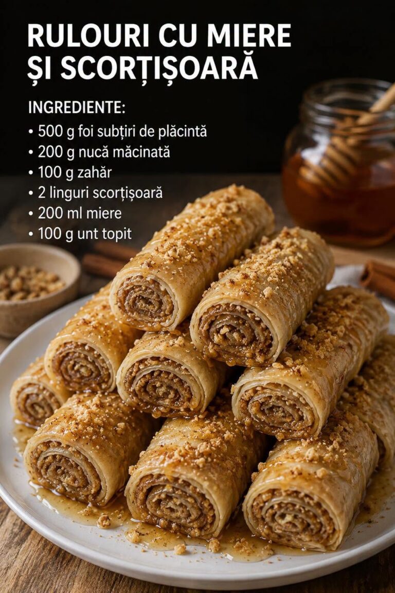 Rulouri cu miere și scorțișoară – fragede, aromate și irezistibile!