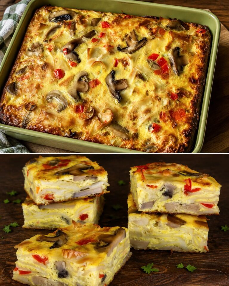 Aperitiv frittata cu paste si legume