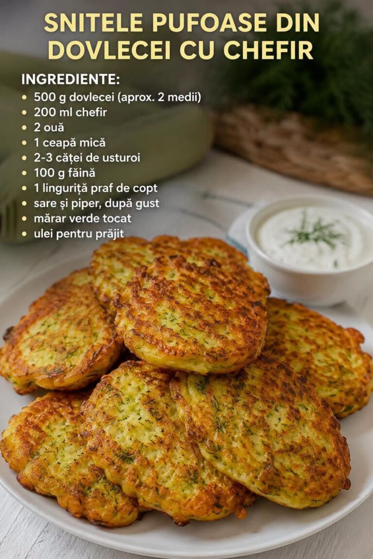 Șnițele pufoase din dovlecei cu chefir