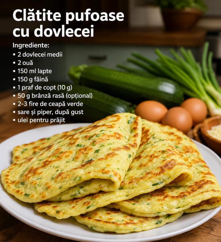 🥒 Clătite pufoase cu dovlecei