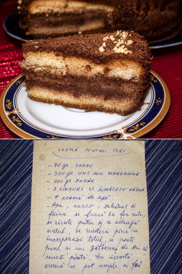 Tort clasic cu crema de cacao si miez de nuca