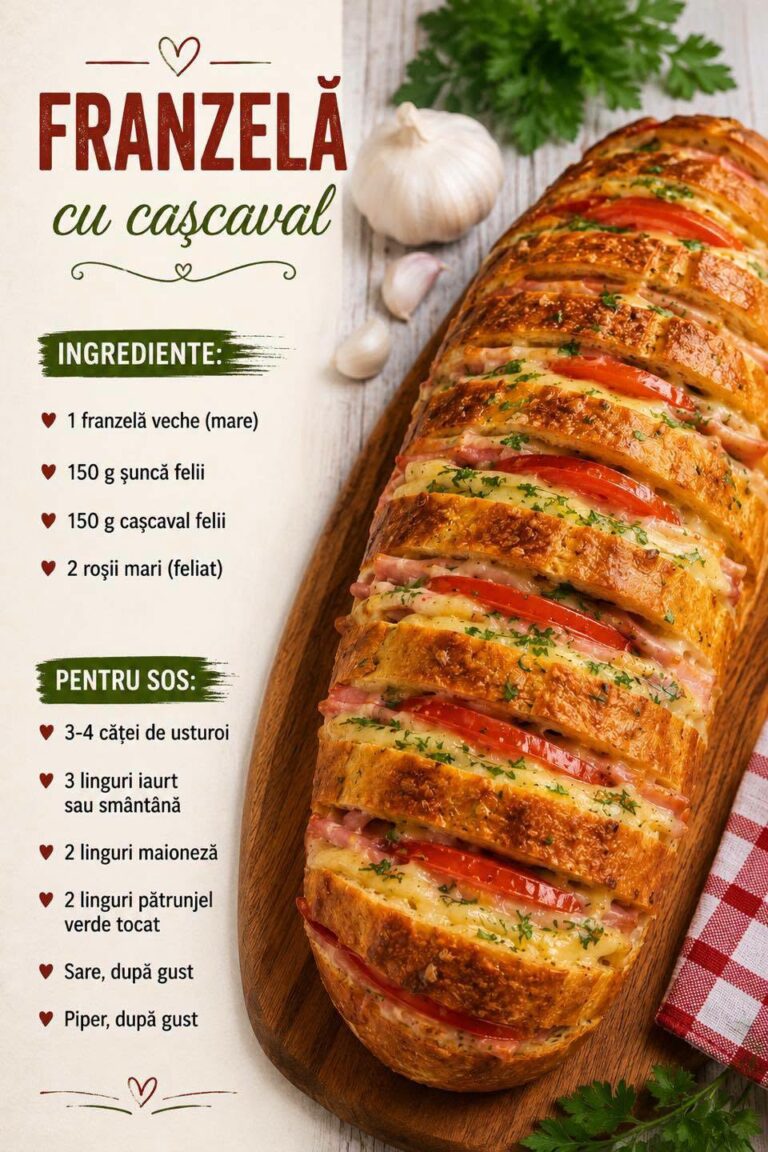 🥖 Franzelă cu cașcaval la cuptor