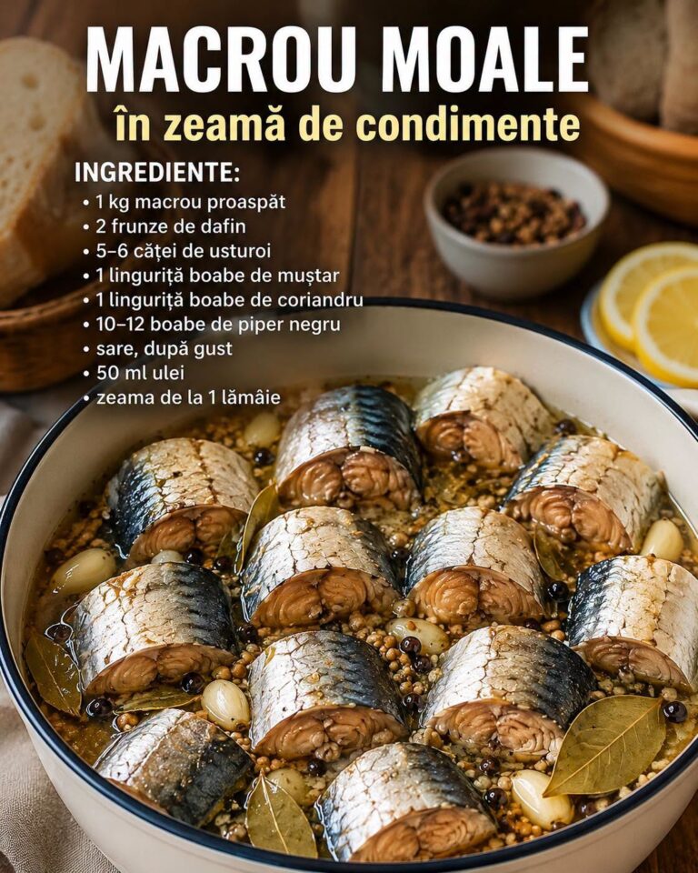 🐟 MACROU MOALE ÎN ZEAMĂ DE CONDIMENTE: Rețeta Autentică, Extrem de Aromată!