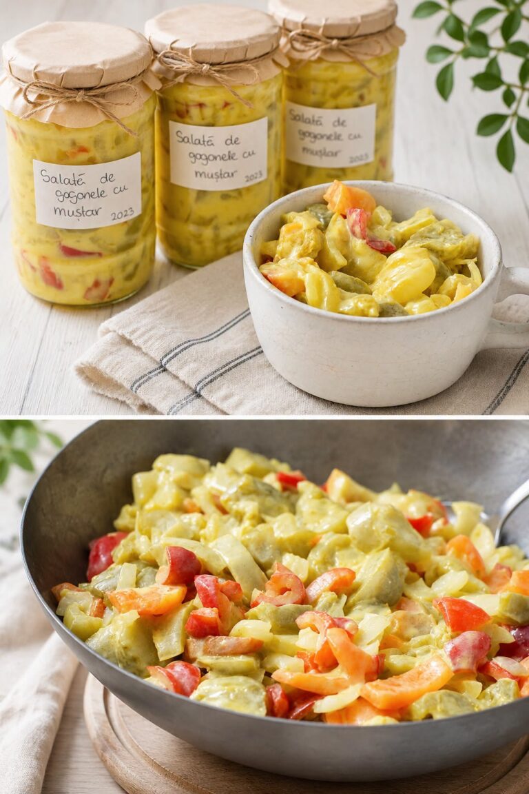 Salata de gogonele cu mustar pentru iarna