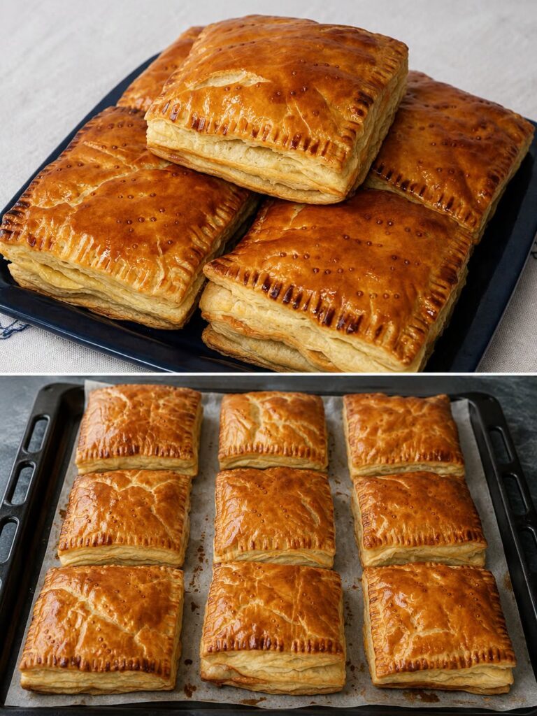 Aperitiv merdenele din aluat de foietaj