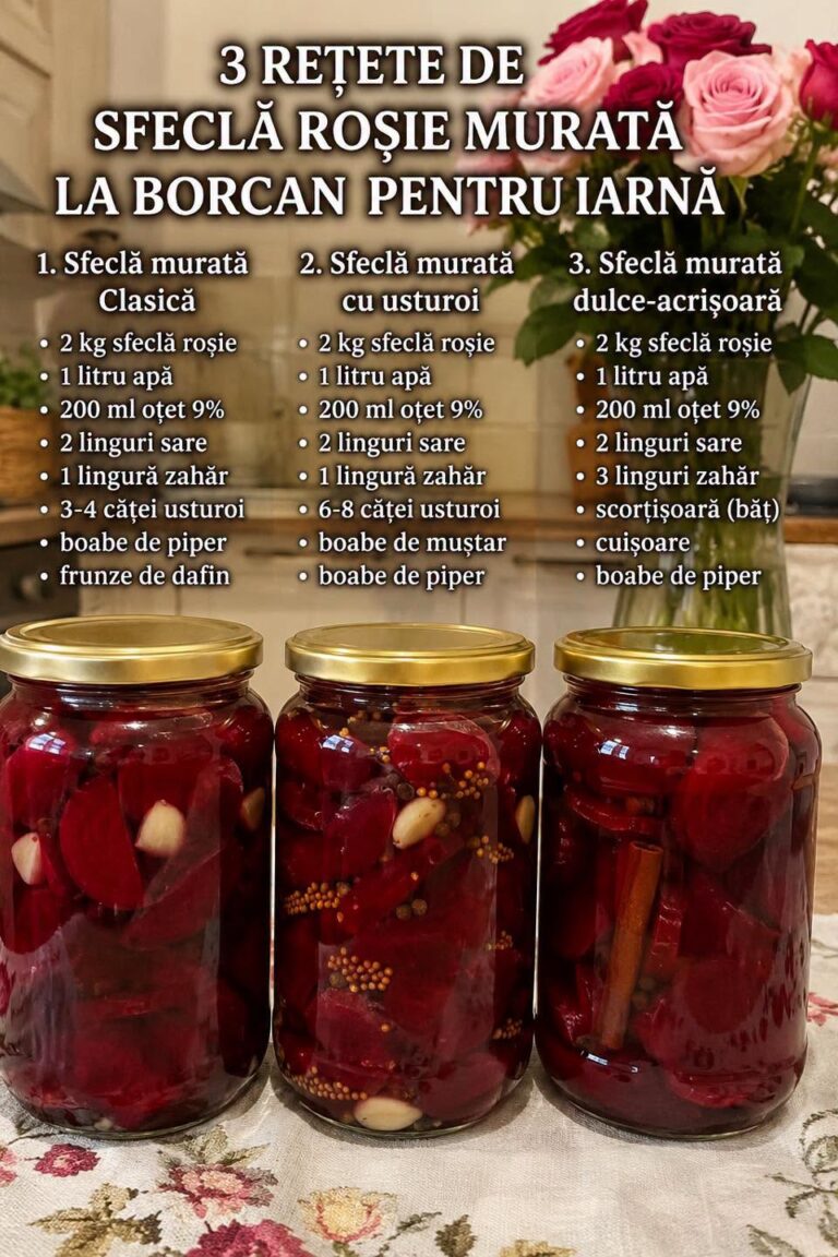 🔴 3 REȚETE DE SFECLĂ ROȘIE MURATĂ LA BORCAN PENTRU IARNĂ: Clasică, cu Usturoi și Dulce-Acrișoară!