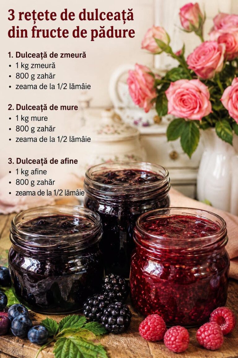 🫐 3 REȚETE DE DULCEAȚĂ DIN FRUCTE DE PĂDURE: Zmeură, Mure și Afine!