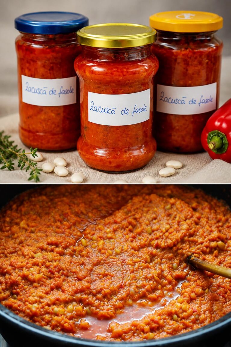 Zacusca de vinete cu ardei copti – reteta traditionala de toamna
