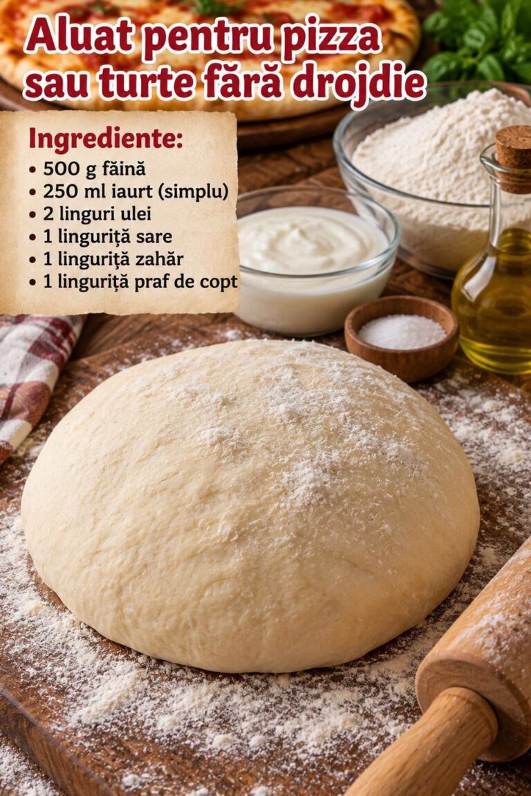 🍕 ALUAT PENTRU PIZZA SAU TURTE FĂRĂ DROJDIE: Rețeta Rapidă și Autentică!