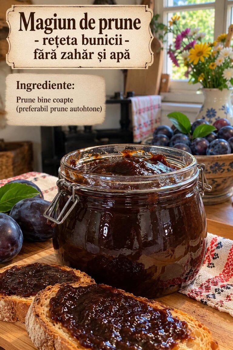 🟣 MAGIUN DE PRUNE – REȚETA BUNICII – FĂRĂ ZAHĂR ȘI APĂ: Rețeta Autentică, Păstrată din Moși-Strămoși!