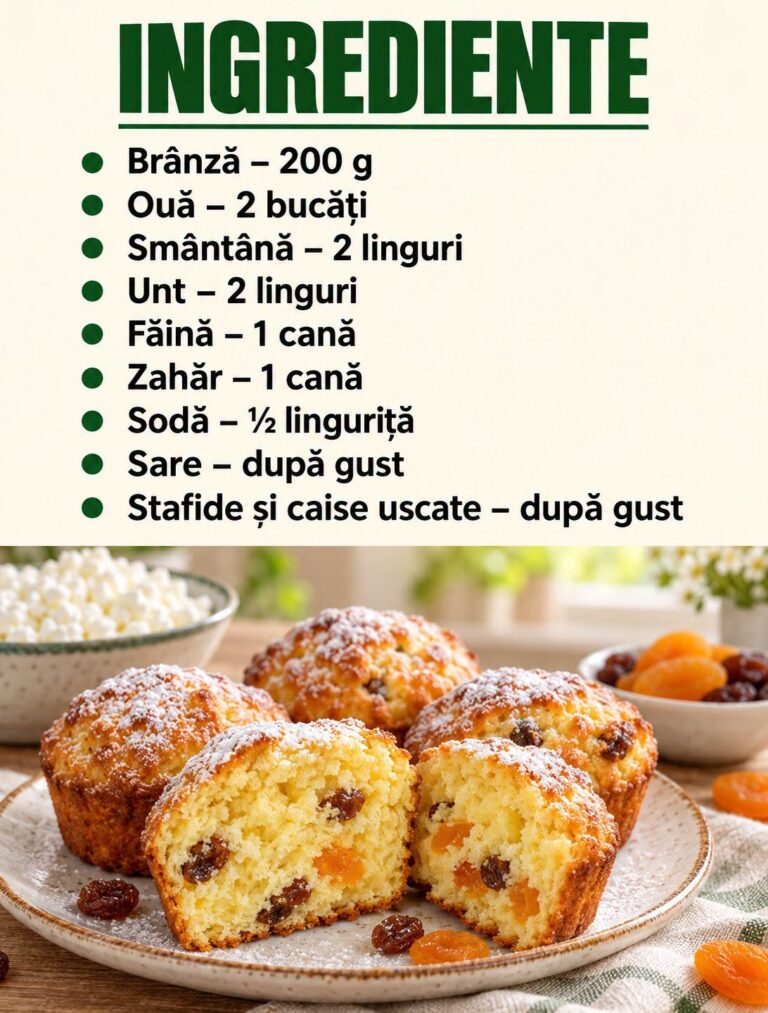 🧁 BRIOȘE PUFOASE CU BRÂNZĂ, STAFIDE ȘI CAISE USCATE: Rețeta Simplă și Rapidă!