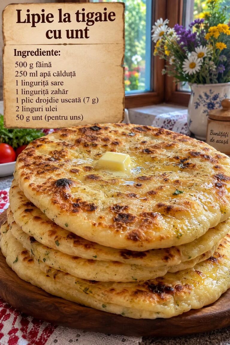 🫓 LIPIE LA TIGAIE CU UNT: Rețeta Simplă, Pufoasă și Incredibil de Aromată!