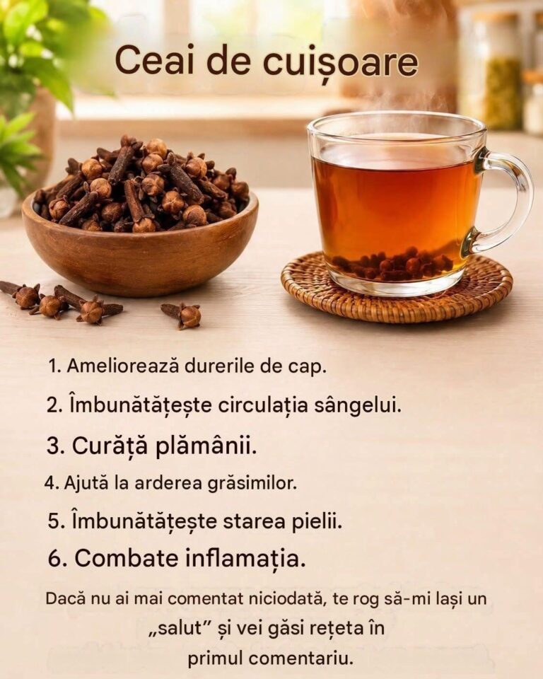 Rețetă Completă: Ceai Aromat de Cuișoare cu Lămâie și Miere 🍵☕✨