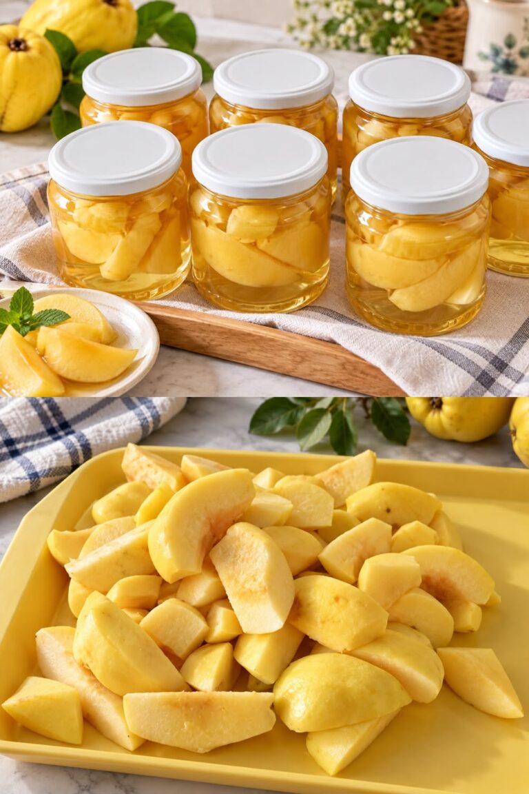 Compot de gutui pentru iarna – reteta simpla si usor de preparat