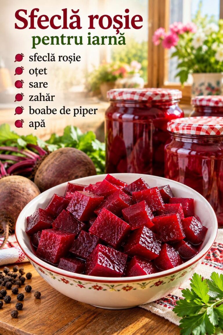 🧅 SFECLĂ ROȘIE PENTRU IARNĂ: Rețeta Tradițională, Gustoasă și Sănătoasă!