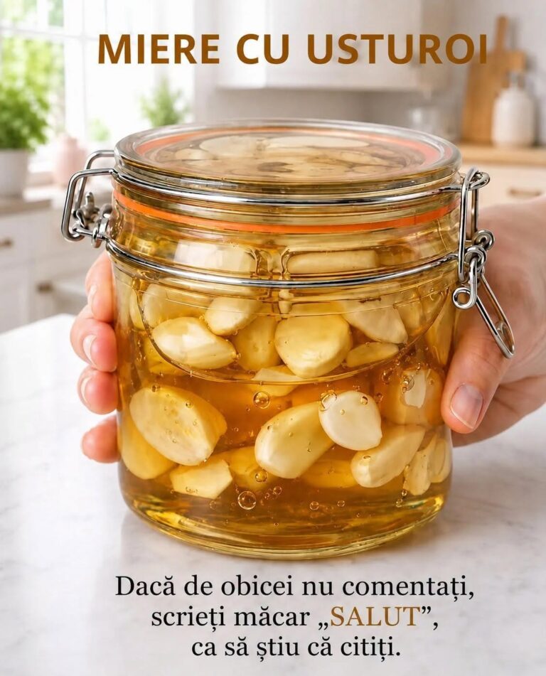 Rețetă Completă: Usturoi Fermentat în Miere Pură 🧄🍯✨