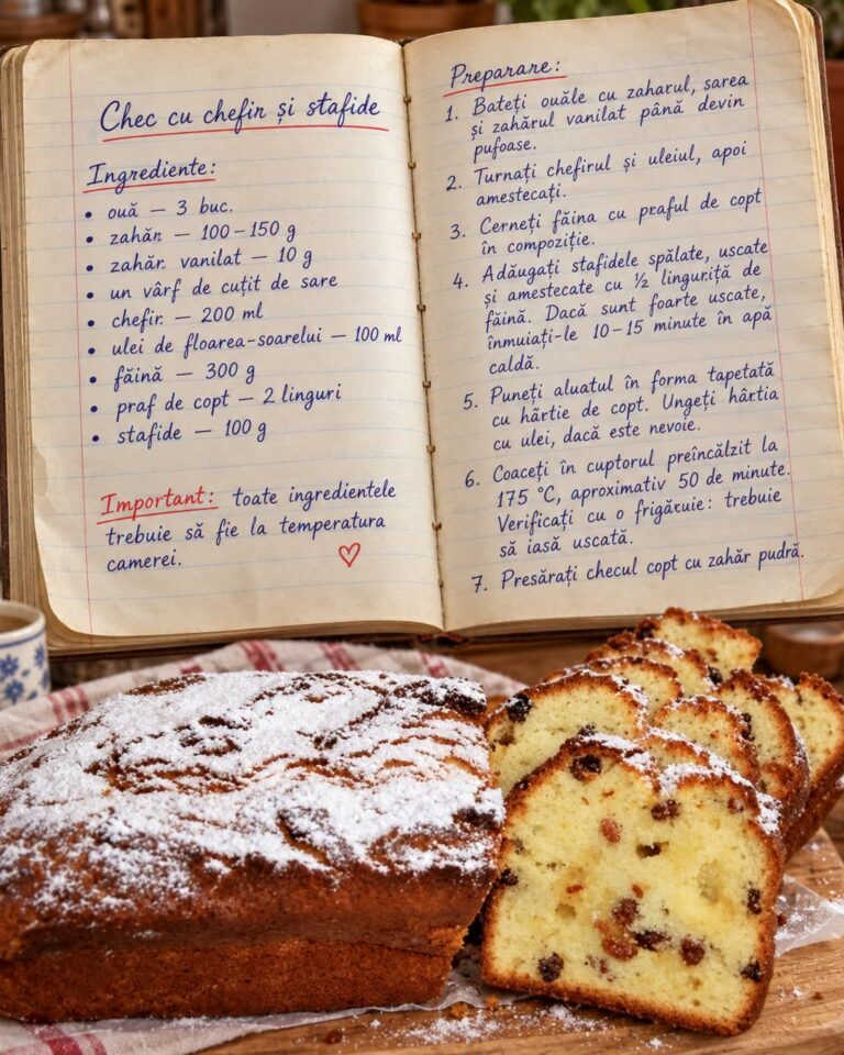 🥮 CHEC PUFOS CU CHEFIR ȘI STAFIDE: Rețeta Tradițională, Fragedă și Aromată!
