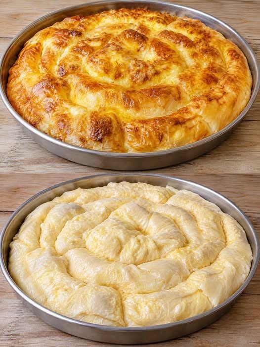 Placinta cu branza dulce si telemea – reteta simpla, rapida si delicioasa, cu foi fine