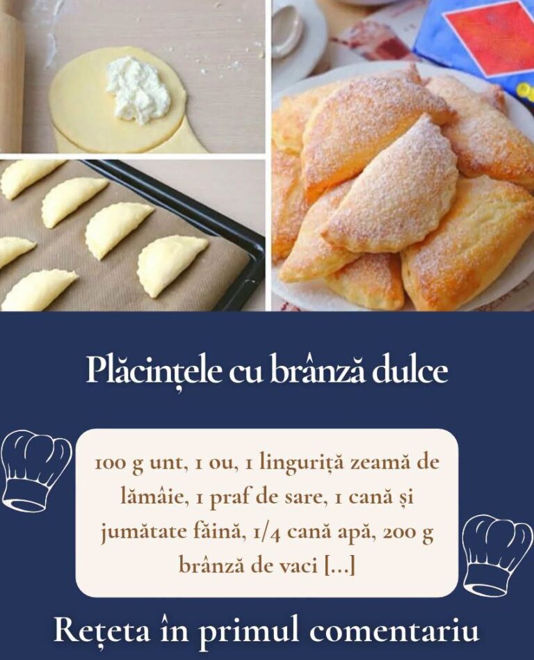 🥟 PLĂCINȚELE CU BRÂNZĂ DULCE LA CUPTOR: Rețeta Fragedă, Aurie și Aromatǎ!
