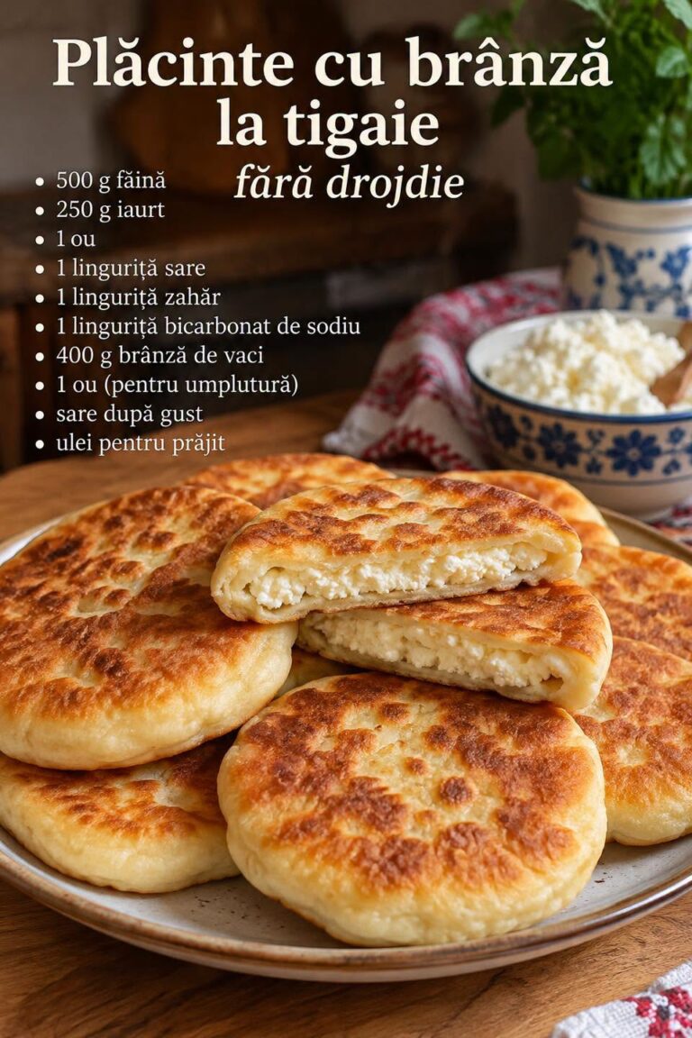 🥧 PLĂCINTE CU BRÂNZĂ LA TIGAIE FĂRĂ DROJDIE: Rețeta Rapidă, Pufoasă și Incredibil de Gustoasă!