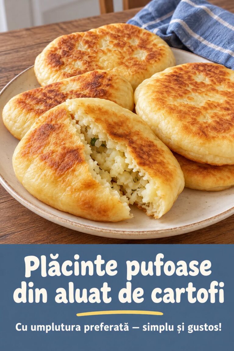🥔 PLĂCINTE PUFOASE DIN ALUAT DE CARTOFI: Rețeta Simplă, Rumenă și Extrem de Gustoasă!