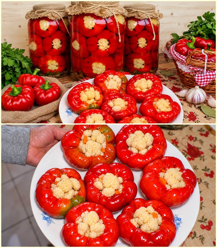 Gogosari umpluti cu conopida