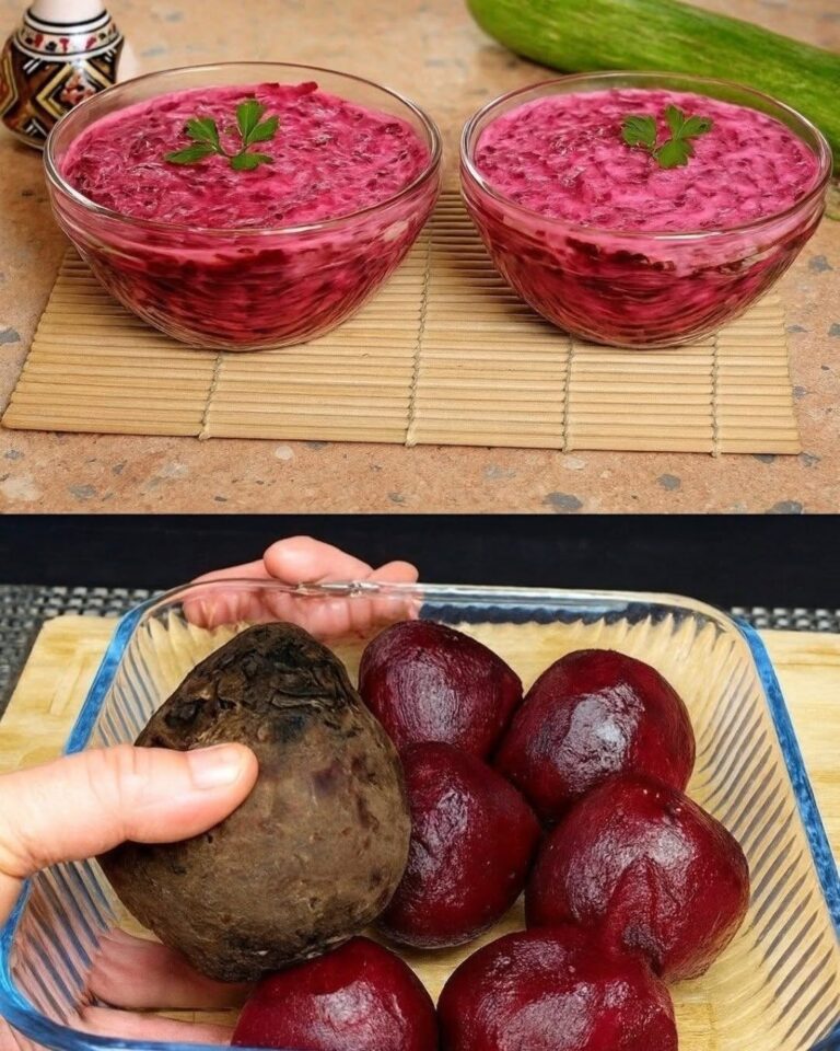 🥣 SALATĂ / SOS CREMOS DE SFECLĂ ROȘIE CU IAURT ȘI USTUROI: Rețeta Vibranta, Răcoritoare și Plină de Sănătate!