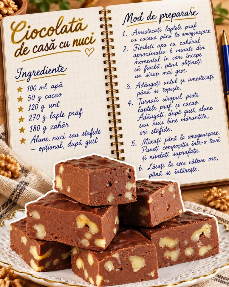 🍫 CIOCOLATĂ DE CASĂ CU NUCI: Rețeta Autentică, Cremoasă și Nostalgică!