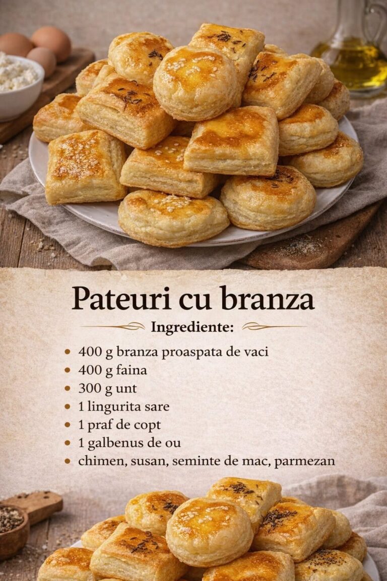 Pateuri cu branza – Se framanta usor din cateva ingrediente, merita incercate
