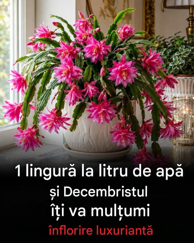 1 lingură la litru de apă – și cactusul de Crăciun va răspunde cu o înflorire luxuriantă. Îngrășăminte de bucătărie economice care chiar funcționează.