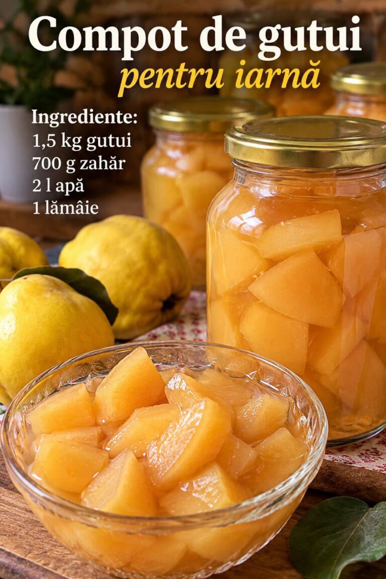 🍐 COMPOT DE GUTUI PENTRU IARNĂ – AROMA TOAMNEI, PĂSTRATĂ ÎN BORCANE! 🍂