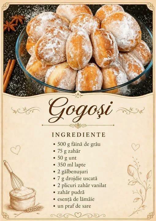 Gogoși pufoase și aromate – Rețeta simplă de casă