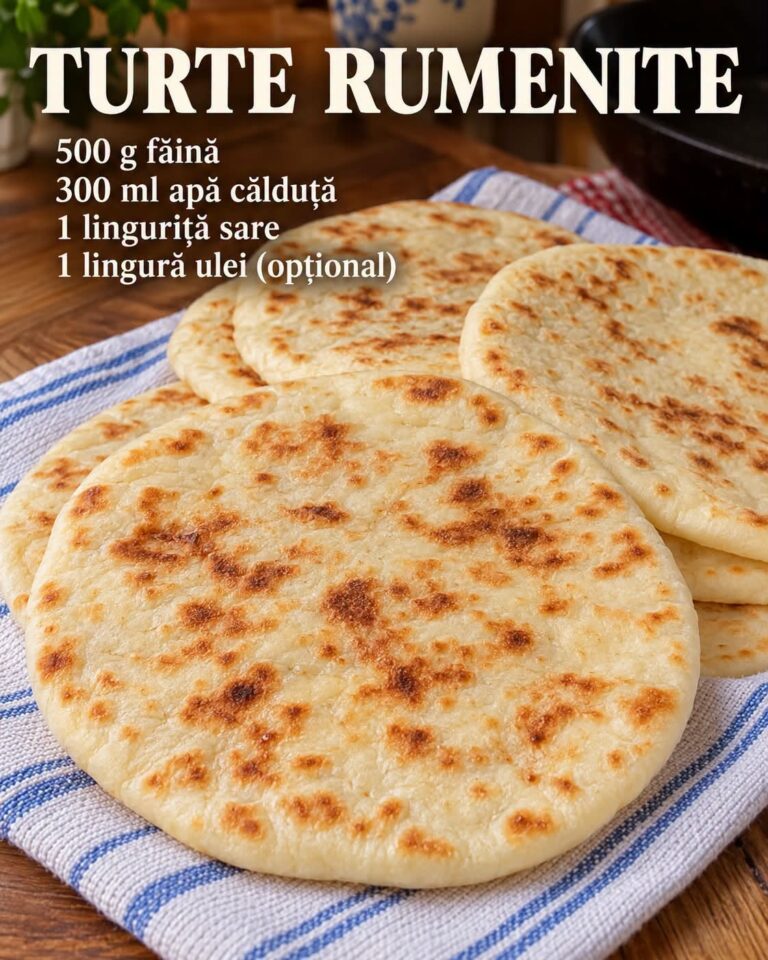 🫓❤️ Turte rumenite la tigaie, moi și pufoase, din ingrediente simple!