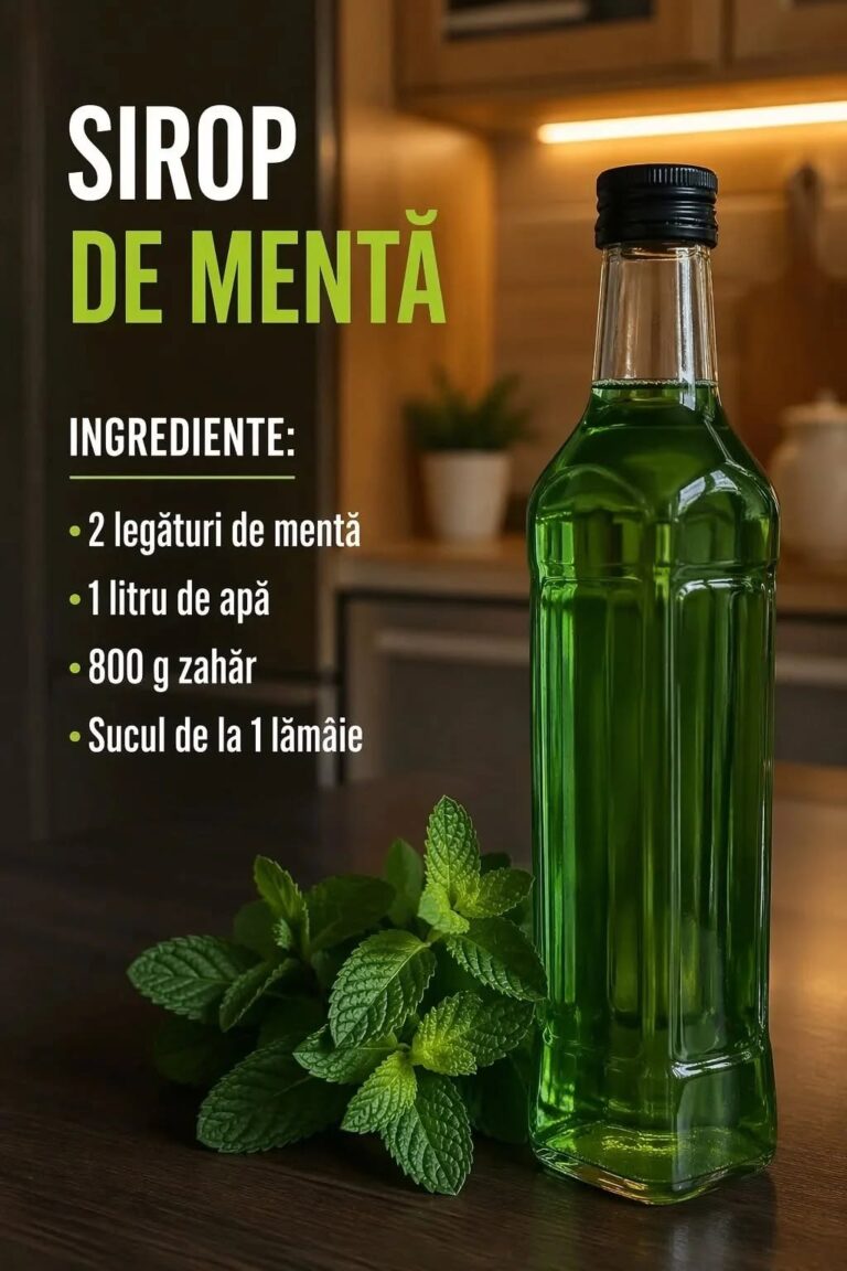 SIROP DE MENTĂ DE CASĂ – RĂCORITOR, AROMAT ȘI UȘOR DE FĂCUT!