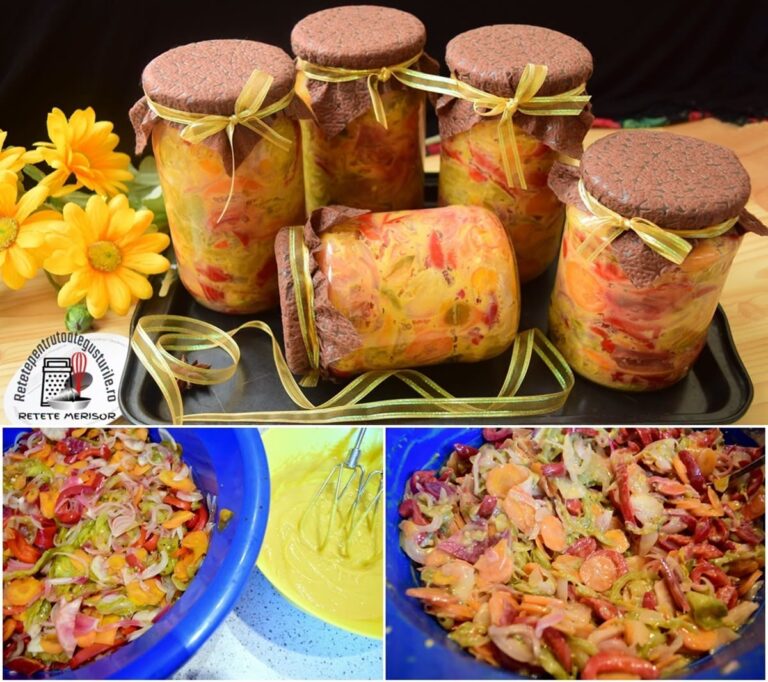 Salata de murături cu sos de muștar este nelipsită din cămara mea.