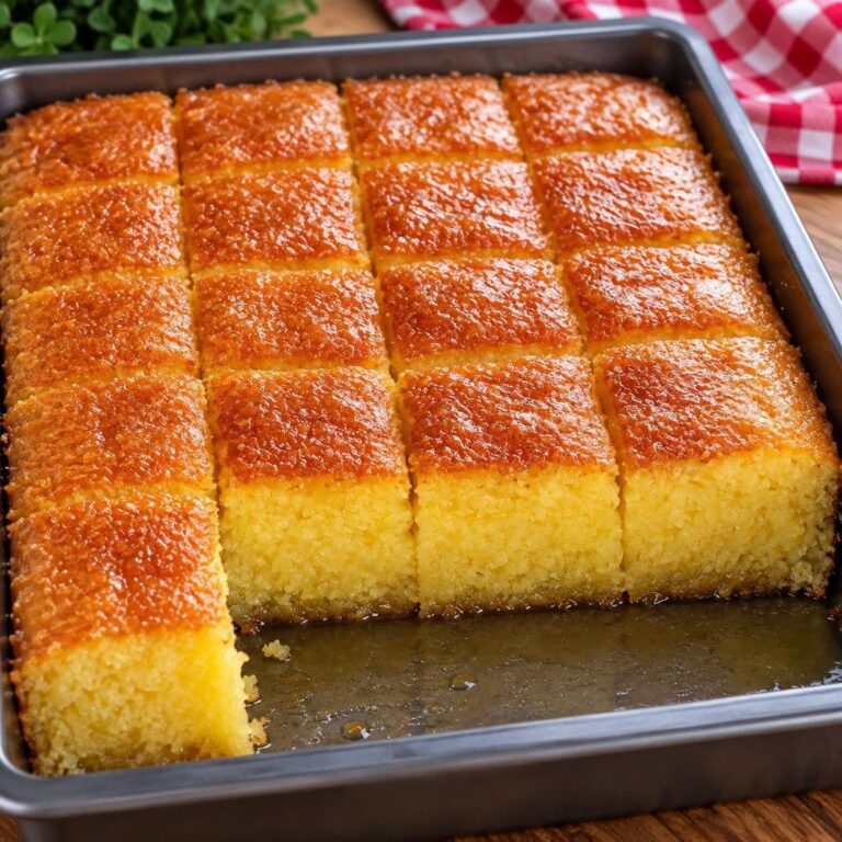 Tort Pufos Nutma: Un Tort Umed, în Stil Tradițional, cu Cea Mai Simplă Rețetă „cu Lingura”! 🥮🍯✨Tort pufos Nutma: un tort umed, în stil tradițional, cu cea mai simplă rețetă „cu lingura”! Dacă iubești deserturile însiropate, pufoase și incredibil de aromate care se topesc în gură, acest tort tradițional este alegerea perfectă. Fără cântare complicate, măsurarea ingredientelor făcându-se simplu cu lingura, obții un blat aerisit care absoarbe perfect siropul parfumat, devenind delicios de umed (așa cum se observă în imagine)! 🤤🥮🍯✨   🌟 De Ce O Să Adori Această RețetăMetodă Simplă „cu Lingura”: Nu ai nevoie de cântar de bucătărie; totul se măsoară rapid cu lingura. 🥄   Textură Umedă și Pufoasă: Blatul absoarbe siropul fierbinte, devenind suculent și extrem de fraged. 🍯   Aromă Tradițională Deosebită: Notele fine de vanilie și citrice încântă orice iubitor de prăjituri de casă. 🍊   Perfect pentru Ocazii sau Familie: Se taie impecabil în pătrate egale și este ideal pentru a fi împărțit cu cei dragi! 🍰   ⏱️ Prezentare GeneralăTimp de Pregătire: 15 minute 🔪   Timp de Coacere: 30–35 minute 🍳   Timp de Însiropare: 1–2 ore (pentru a trage tot siropul) ⏳   Porții: O tavă generoasă (aprox. 16–20 de pătrate) 👥   🛒 IngredientePentru Blatul Pufos (măsurat cu lingura):4 ouă întregi (la temperatura camerei) 🥚   6 linguri de zahăr tos 🍬   6 linguri de ulei de floarea-soarelui 🫒   8 linguri de lapte proaspăt 🥛   10 linguri de făină albă de grâu 🌾   1 plic de praf de copt (10 g) 🧪   1 plic de zahăr vanilinat sau extract de vanilie 🌿   Coaja rasă de la o lămâie 🍋   Un praf fin de sare 🧂   Pentru Siropul Aromat:300 g zahăr tos 🍬   400 ml apă plată 💧   Sucul de la jumătate de lămâie 🍋   1 linguriță esență de vanilie sau rom 🌿   📝 Instrucțiuni Pas cu PasPrepararea Siropului:Într-o crăticioară, amestecați 300 g de zahăr cu 400 ml de apă și sucul de lămâie 💧🍋.   Puneți vasul pe foc și lăsați-l să fiarbă timp de 5–7 minute din momentul în care dă în clocot, până când zahărul este complet topit.   Adăugați esența de vanilie la final, opriți focul și lăsați siropul să se răcească complet ⏳.   Baterea Ouălor pentru Pufozenie:Într-un bol mare, spargeți cele 4 ouă, adăugați un praf de sare, zahărul tos și zahărul vanilinat 🥚🧂🍬.   Mixați la viteză mare timp de 5–6 minute până când compoziția devine albicioasă, spumoasă și își triplează volumul 🥣.   Adăugarea Ingredientelor Lichede și uscate:Turnați uleiul treptat și laptele, continuând să mixați la viteză mică 🫒🥛.   Adăugați coaja rasă de lămâie 🍋.Încorporați făina cernută împreună cu praful de copt, amestecând ușor cu o spatulă de jos în sus pentru a nu pierde aerul din compoziție 🌾.   Coacerea Blatului:Ungeți o tavă pătrată sau dreptunghiulară cu puțin unt și tapetați-o cu făină (sau hârtie de coacere).   Turnați aluatul în tavă și nivelați-l uniform.   Coaceți în cuptorul preîncălzit la 180°C timp de 30–35 minute, până când blatul devine auriu-rumeniu și trece testul scobitorii 🍳.   Însiroparea Tortului Nutma:Când blatul este gata (lăsați-l în tavă), înțepați-l din loc în loc cu o scobitoare sau o furculiță pe toată suprafața.   Turnați siropul rece treptat, cu polonicul, uniform peste blatul cald (sau invers: blat cald cu sirop rece) 🍯.   Lăsați prăjitura să absoarbă tot lichidul și să se răcească complet la temperatura camerei, apoi dați-o la frigider pentru cel puțin 1–2 ore ⏳.   Servirea:Tăiați tortul în pătrate egale (exact ca în imaginea de prezentare) și savurați textura lui umedă și pufoasă 😋✨!   💡 Sfaturi de la CofetarSecretul Însiropării Perfecte: Pentru ca blatul să absoarbă tot siropul uniform fără să devine cleios, asigurați-vă că unul dintre elemente este rece, iar celălalt călduț 🌡️.   Decor Opțional: Puteți presăra deasupra nucă de cocos rasă, fistic măcinat sau ciocolată rasă înainte de tăiere 🥥.   Păstrare: Păstrați tortul la frigider acoperit cu folie alimentară; va deveni și mai delicios a doua zi ❄️.