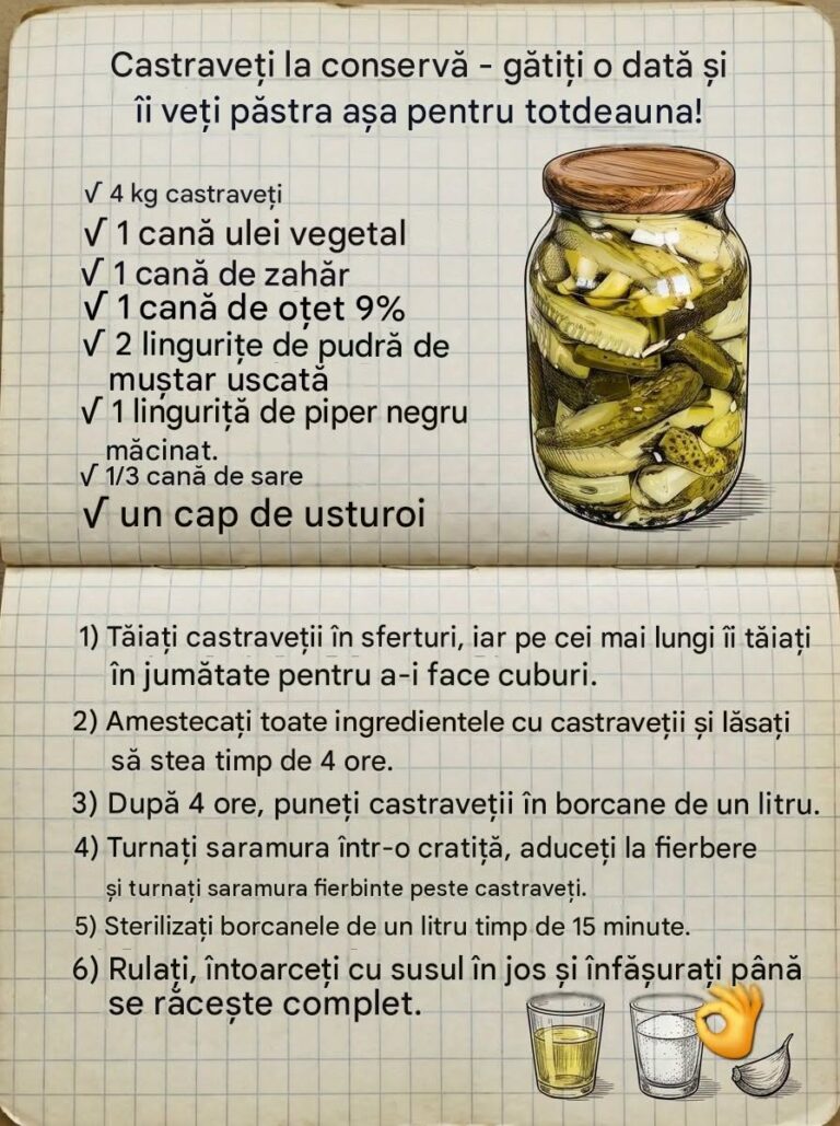 Salvează-o imediat! Folosesc această rețetă de peste 10 ani și în acest timp nu am mâncat niciodată asemenea castraveți!